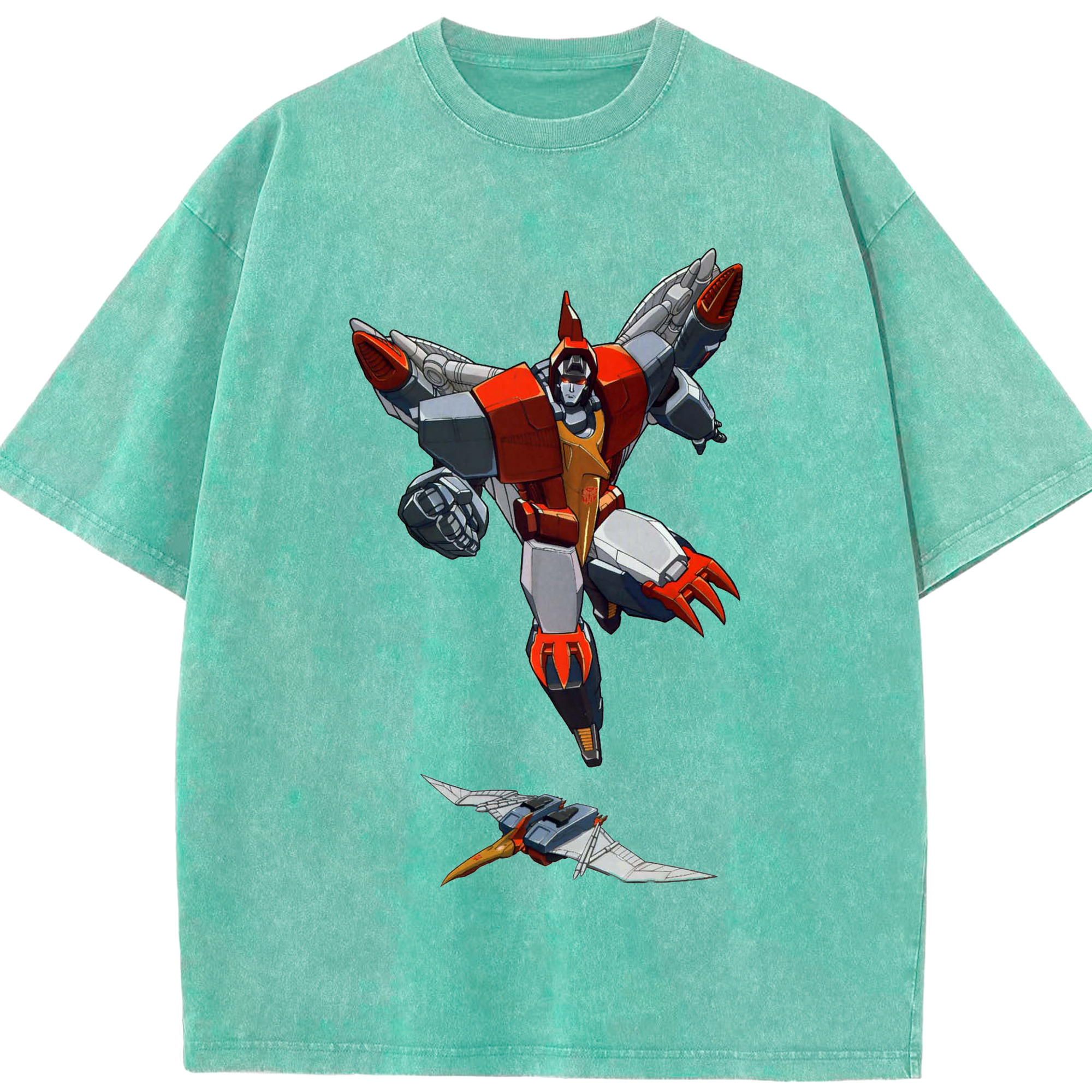 （画像用）  綿100% ヴィンテージ風 半袖Tシャツ（フロントプリント）